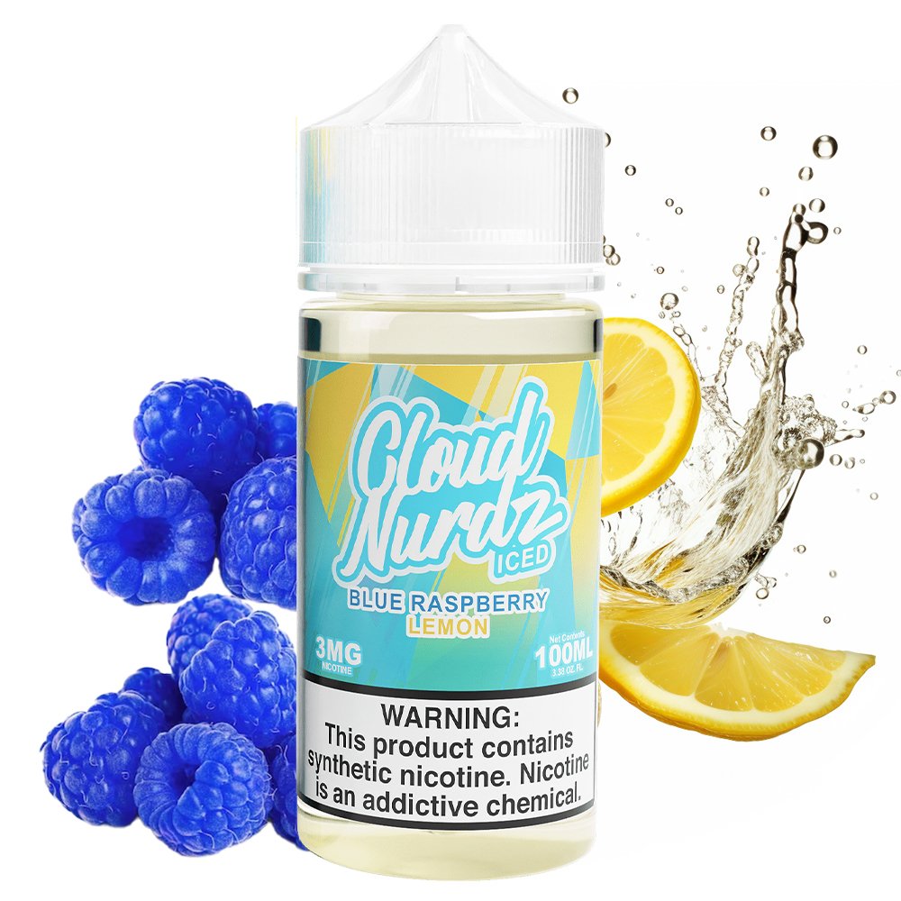 Cloud 7 Blue Raspberry CLOUD NURDZ BLUE RASPBERRY LEMON ICE – Alpha Vapex TT