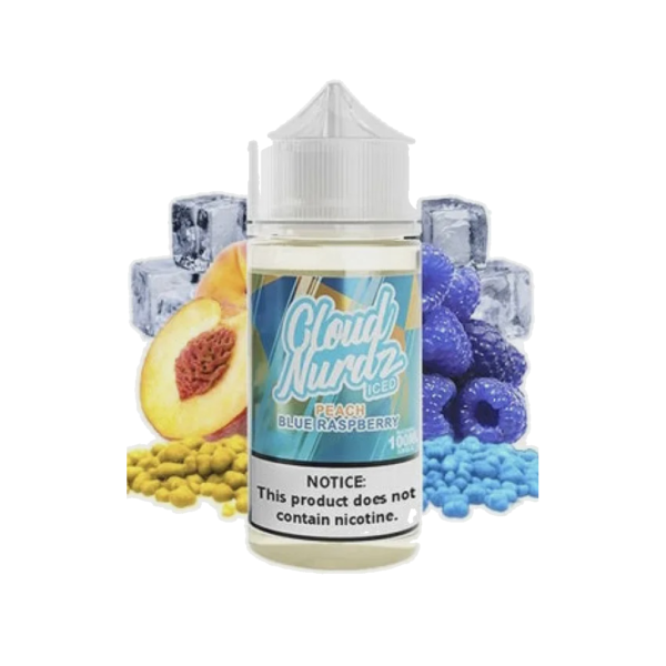 CLOUD NURDZ PEACH BLUE RASPBERRY ICE